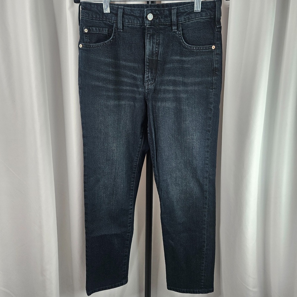 Pilcro by Anthropologie Women's The Vintage Straight Leg Black‎ Jeans - Sz 27x28